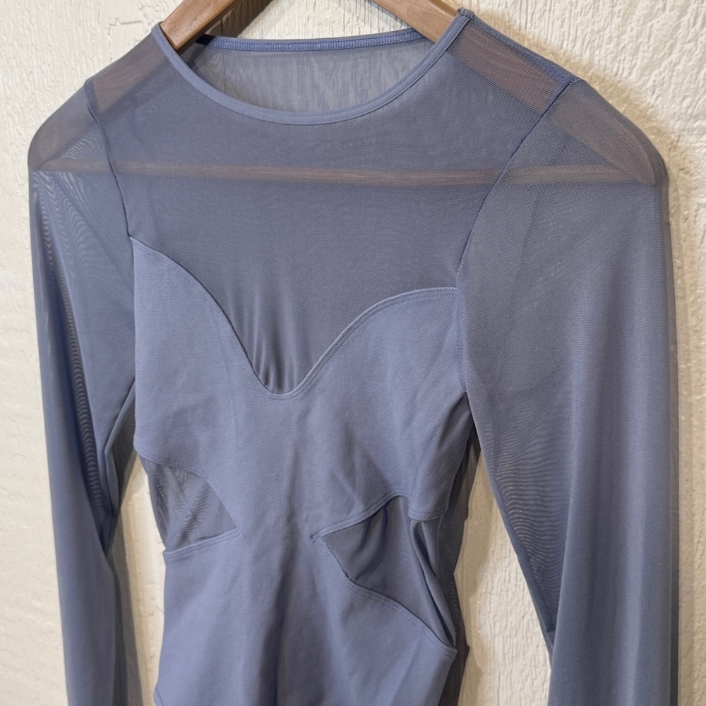All an Illusion Bodysuit NWOT periwinkle - Picture 4 of 5